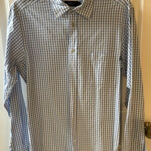 ZEGNA Blue Checkered Men's Shirt